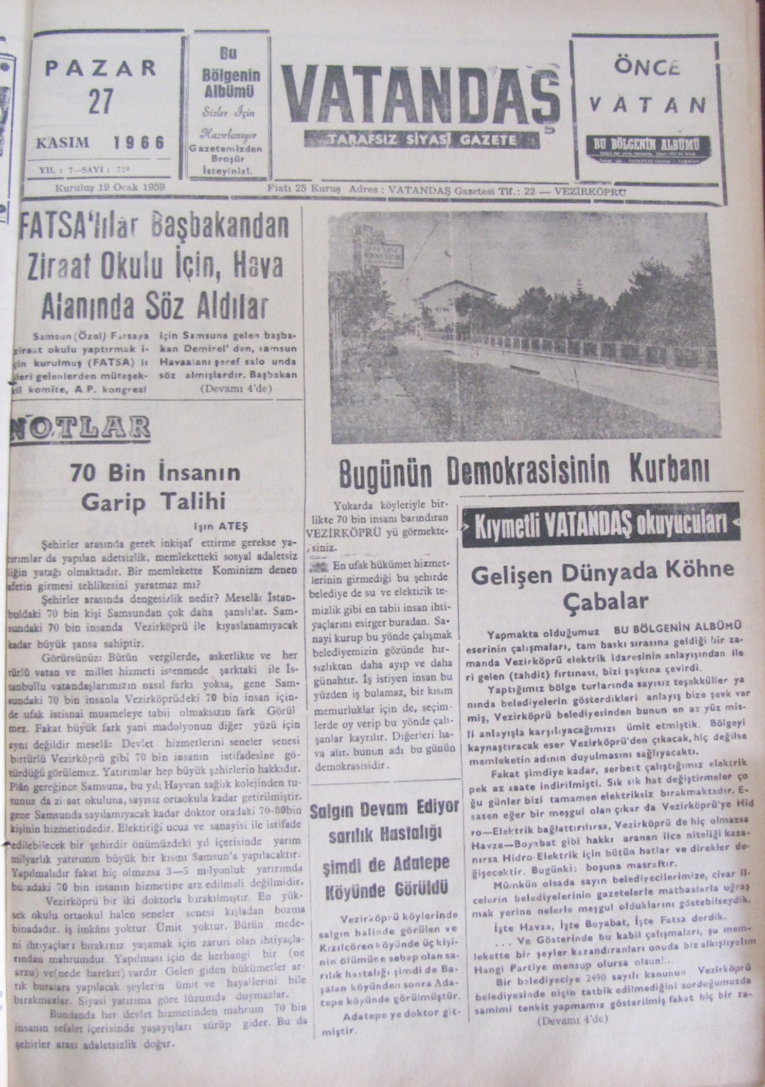27 Kasım 1966 – 50 Yıl Önce