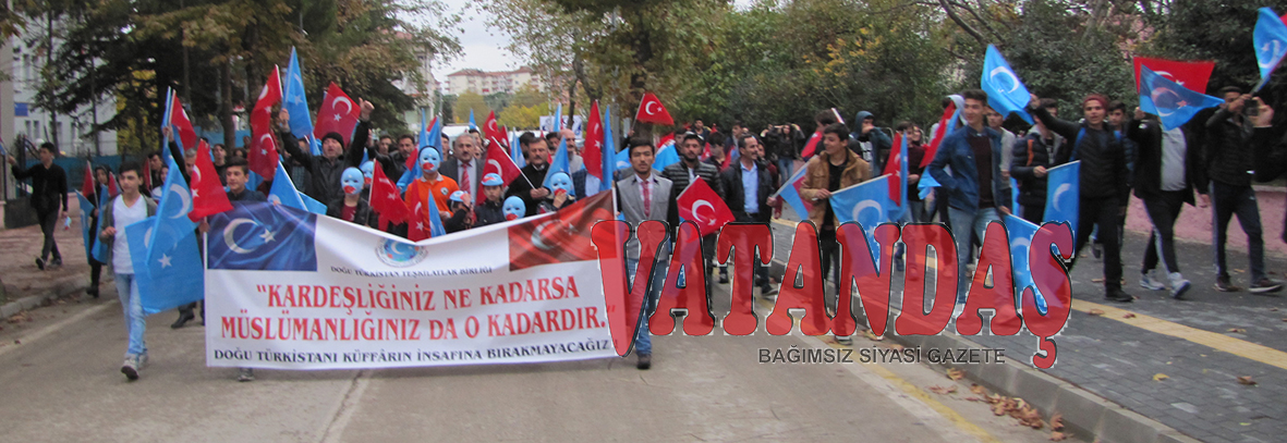 Doğu Türkistan Teşkilatlar Birliği Yürüyüş Düzenledi