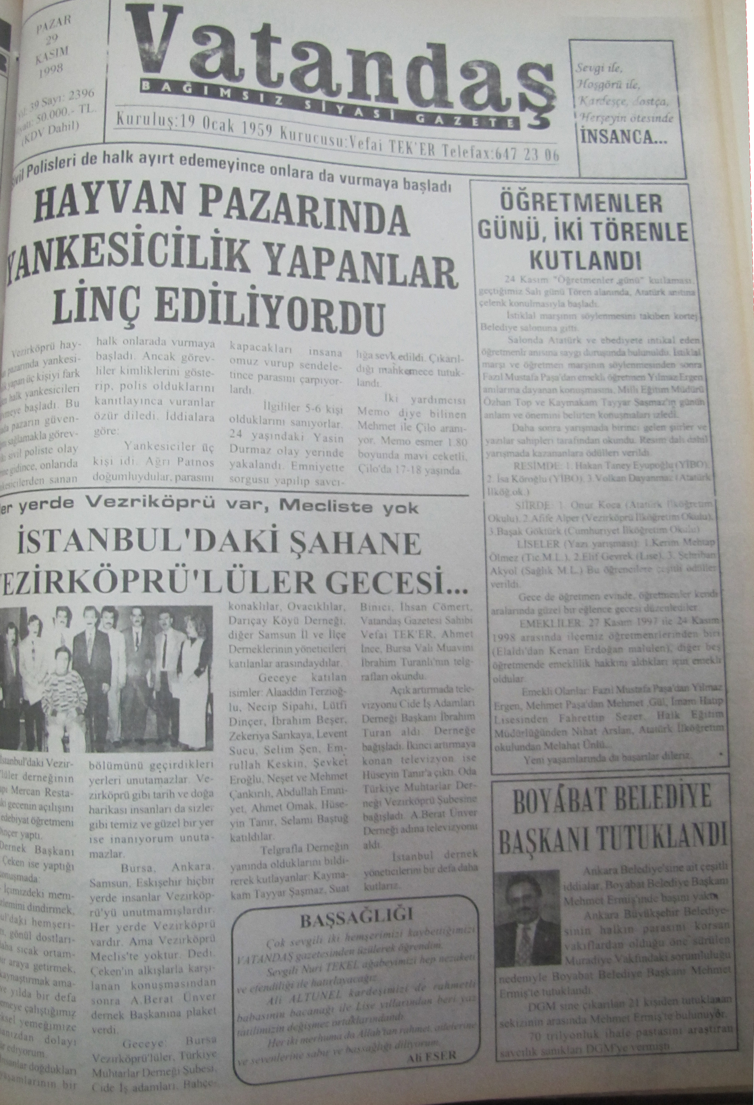 Sivil Polisleri de halk ayırt edemeyince onlara da vurmaya başladı Hayvan Pazarında Yankesicilik Yapanlar Linç Ediliyordu 29 Kasım 1998 Pazar