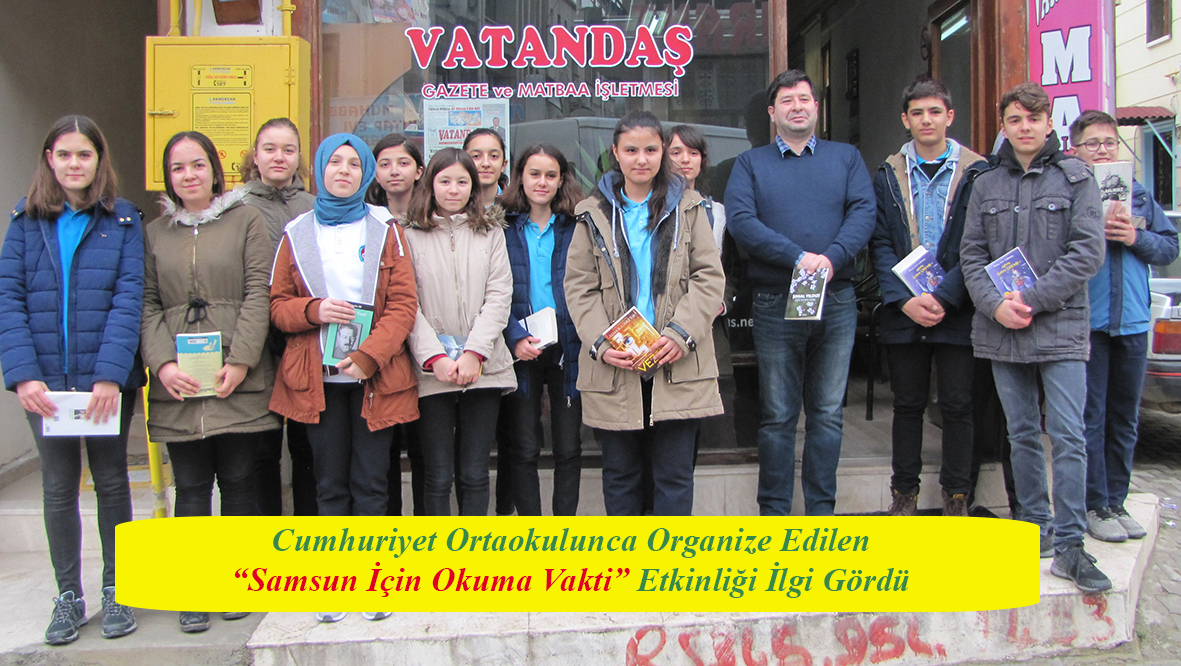 Cumhuriyet Ortaokulunca Organize Edilen “Samsun İçin Okuma Vakti” Etkinliği İlgi Gördü