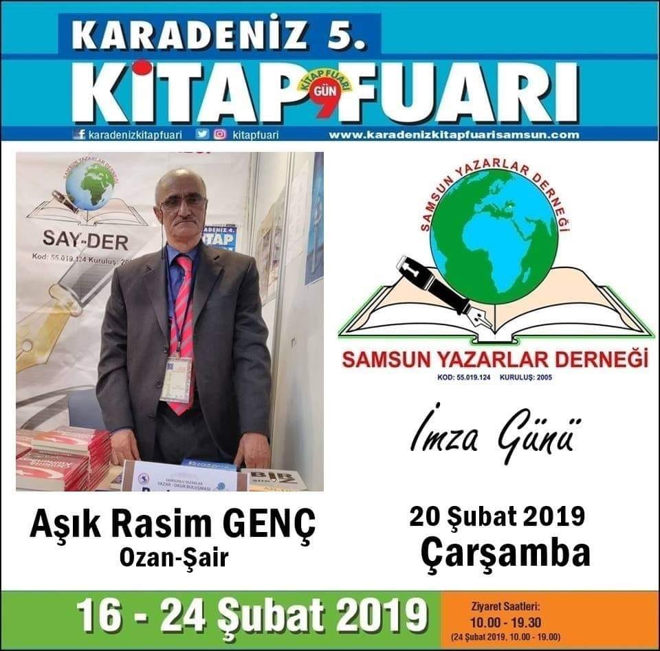 Ozan Rasim Genç  Karadeniz Kitap  Fuarında