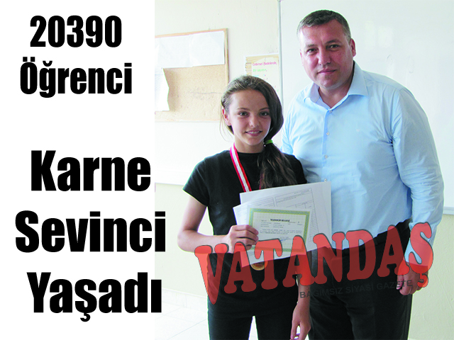 20390 Öğrenci Karne Sevinci Yaşadı