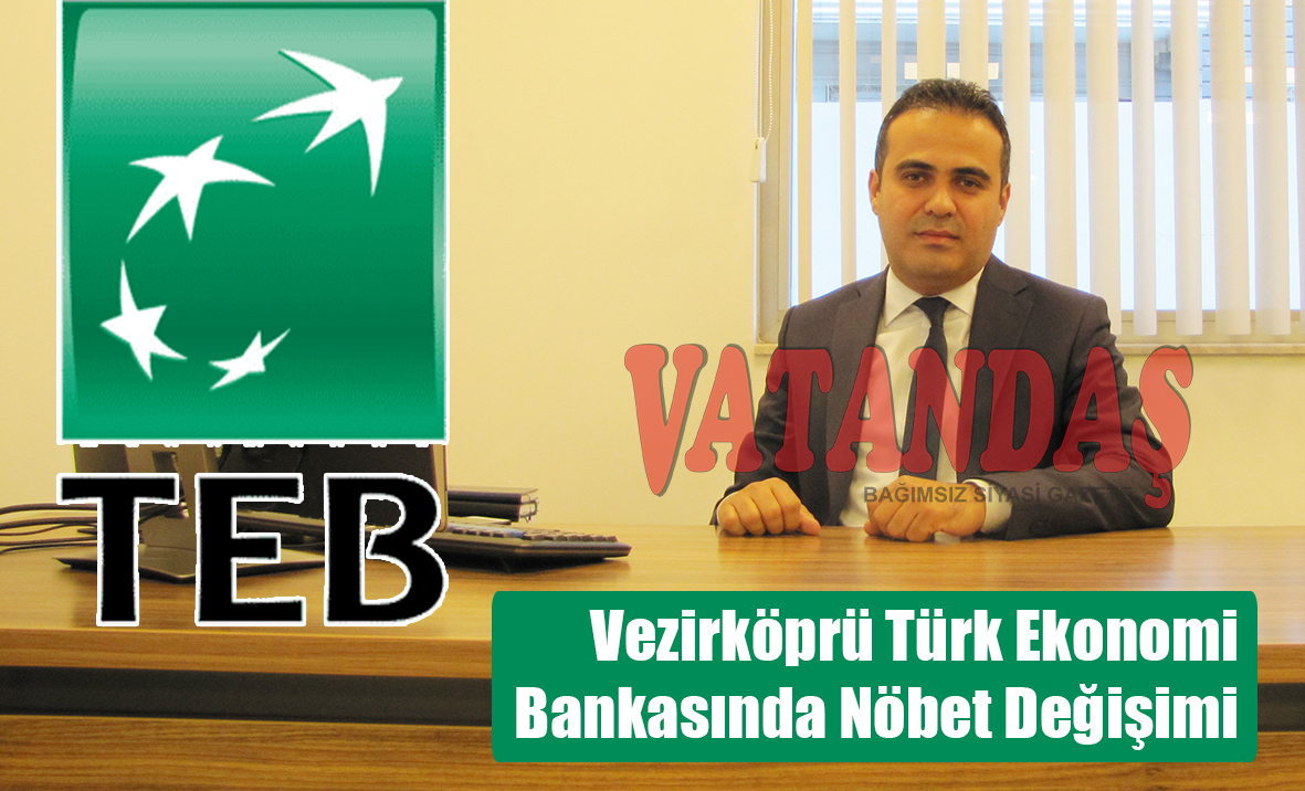 Vezirköprü Türk Ekonomi Bankasında Nöbet Değişimi