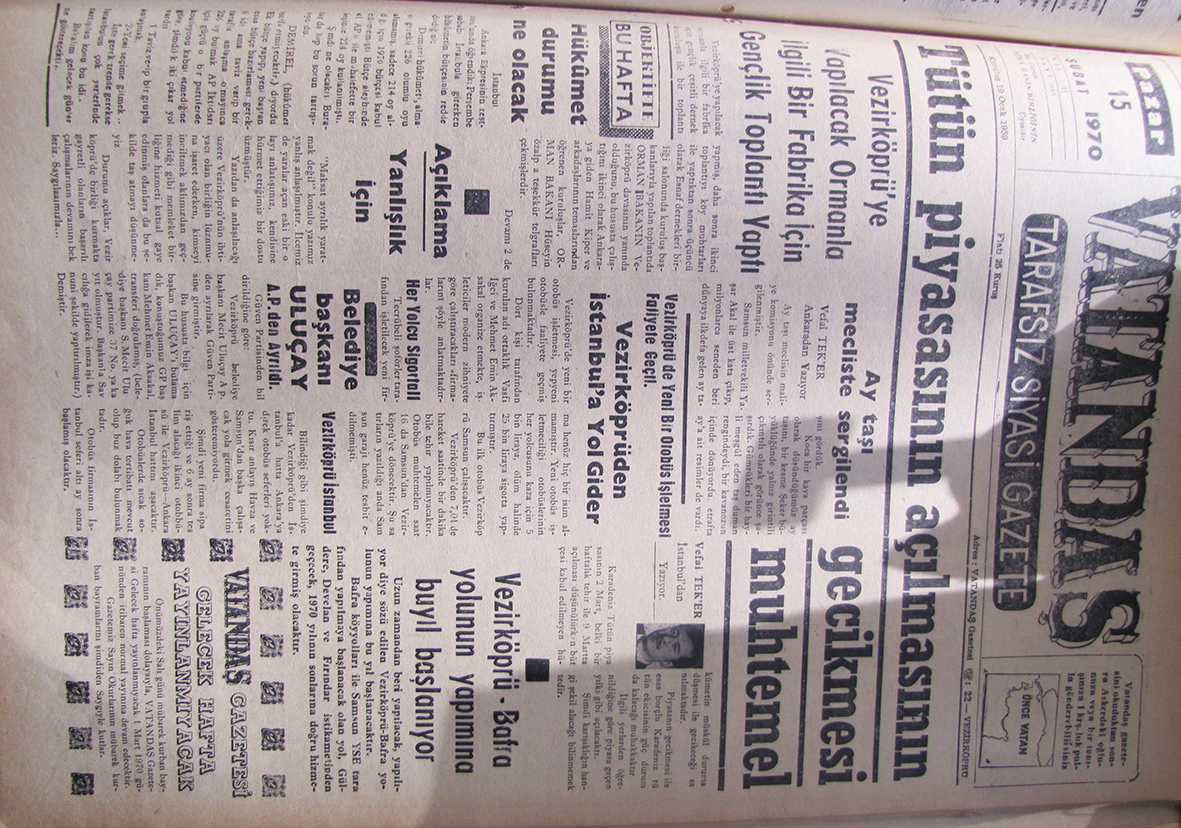 Tütün Piyasasının Açılmasının Gecikmesi Muhtemel 15 Şubat 1970 Pazar