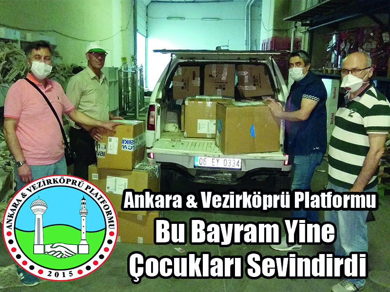 Ankara & Vezirköprü  Platformu Bu Bayram Yine Çocukları  Sevindirdi