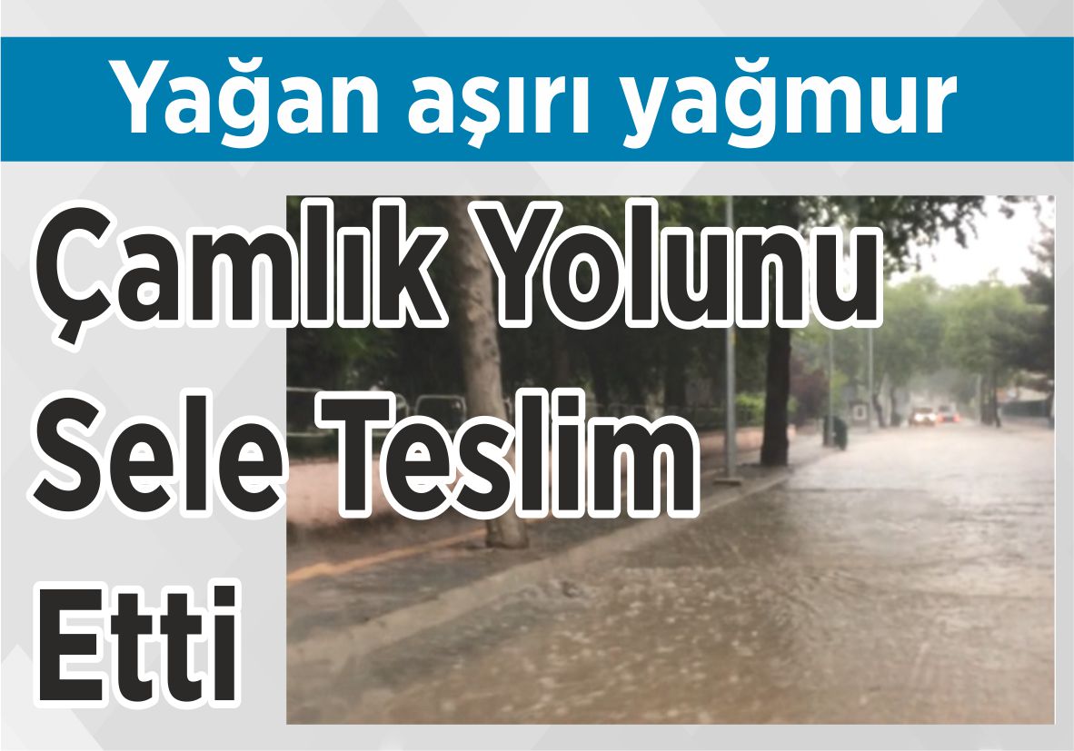 Yağan aşırı yağmur  Çamlık Yolunu Sele Teslim Etti