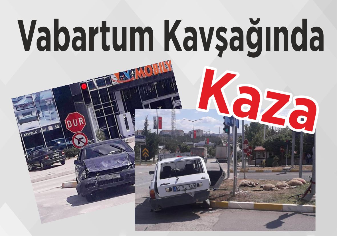 Vabartum Kavşağında Kaza