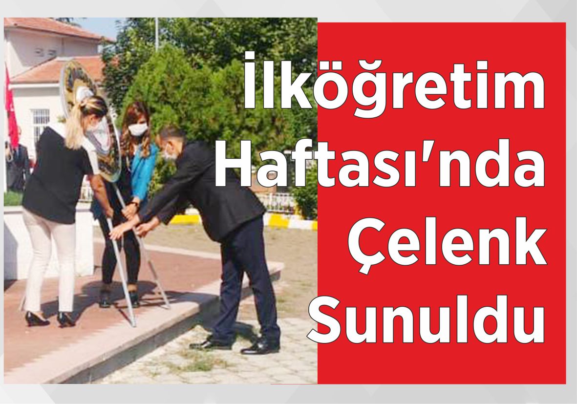 İlköğretim Haftası’nda Çelenk Sunuldu