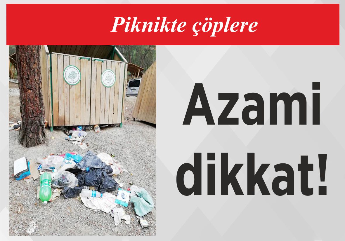 Piknikte çöplere azami dikkat!