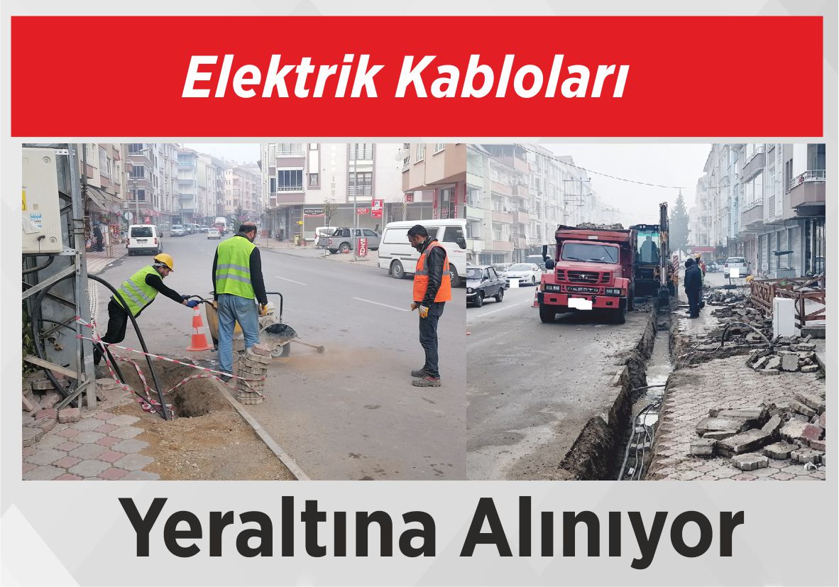 Elektrik Kabloları Yeraltına Alınıyor