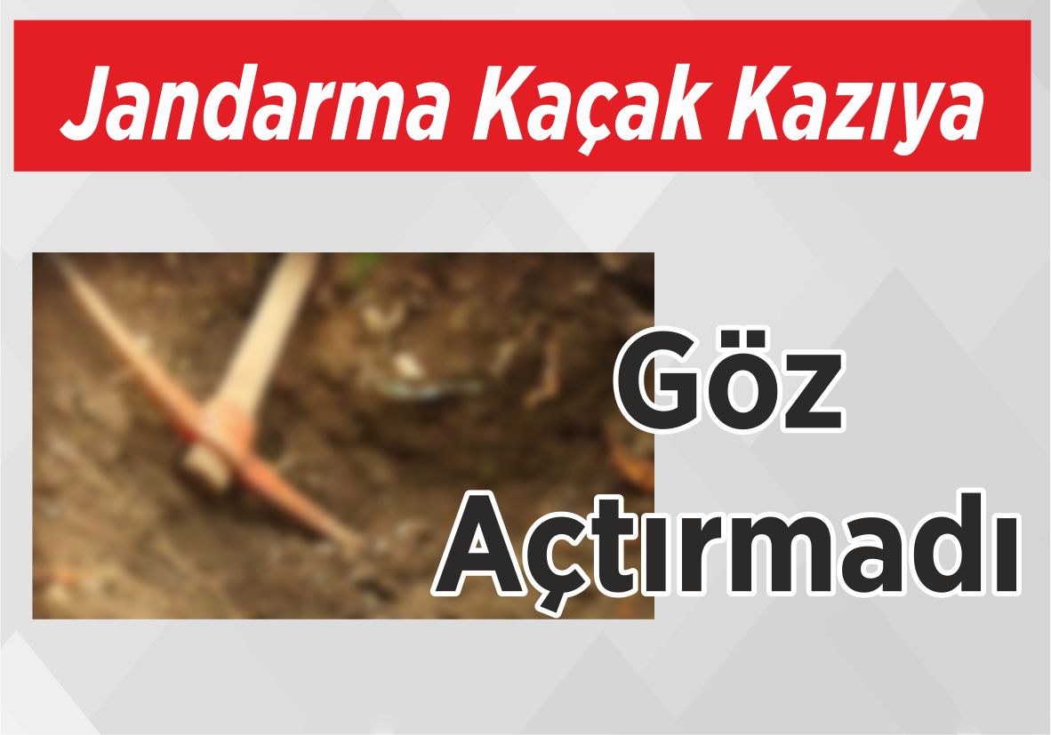 Jandarma Kaçak Kazıya Göz Açtırmadı