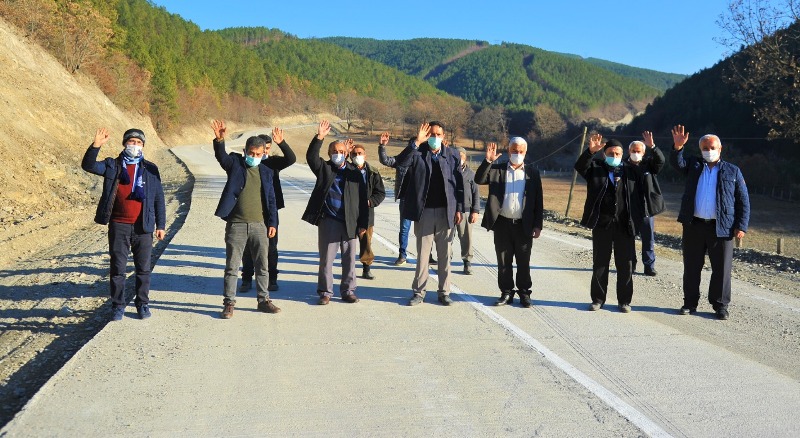 850 nüfusun yolu düzeltildi. Susuz Mahallesi yolu yapıldı