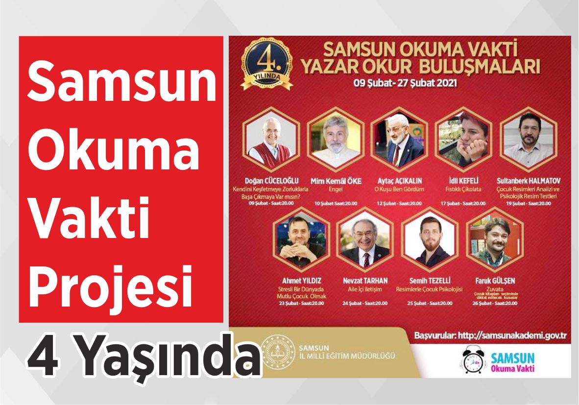 Samsun Okuma Vakti Projesi 4 Yaşında