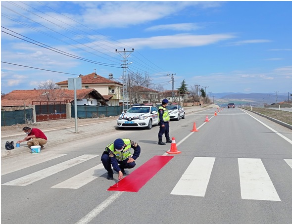 Vezirköprü İlçe Jandarmadan Trafikte Yaya Önceliği  Kampanyası