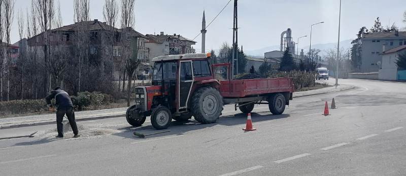 Haberimizin ardından sorun çözülerek Göçük Onarıldı