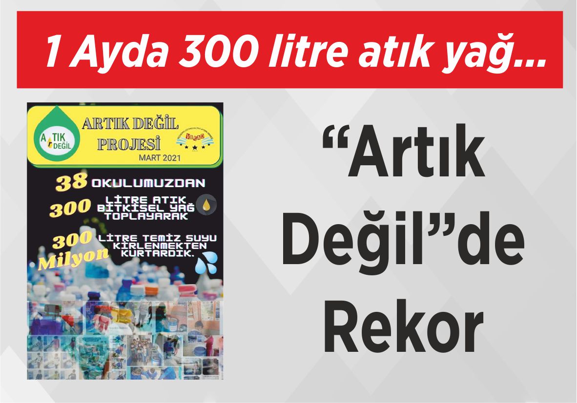 1 Ayda  300 litre  atık yağ… “Artık Değil”de Rekor