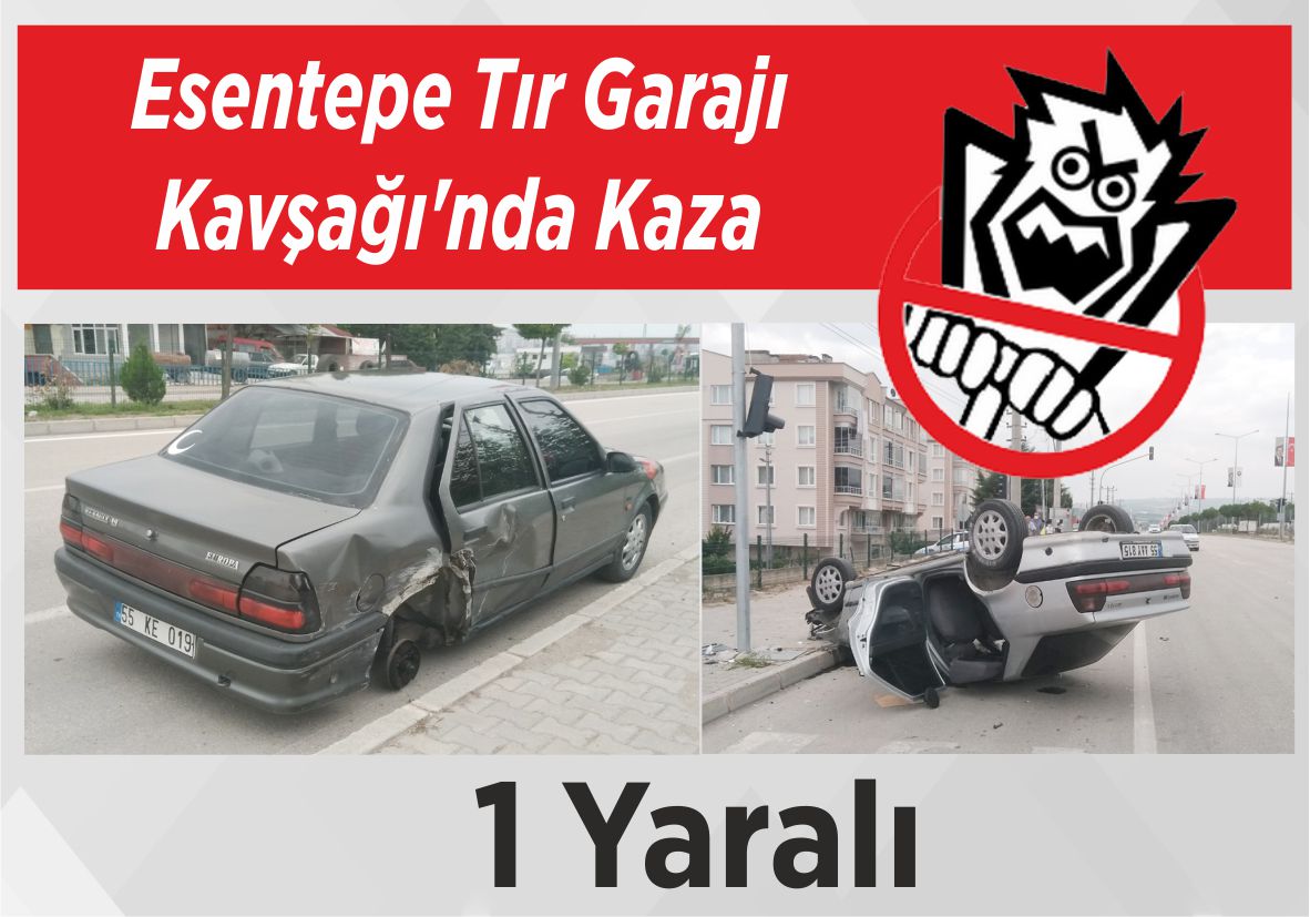 Esentepe Tır Garajı Kavşağı’nda Kaza: 1 Yaralı