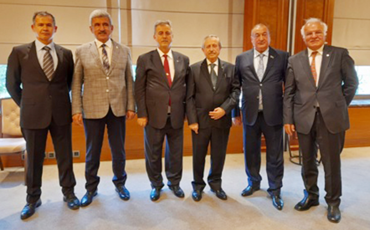 Prof. İvgin ve Başkan Edis Azerbaycan Parlamento  Heyeti İle Görüştü