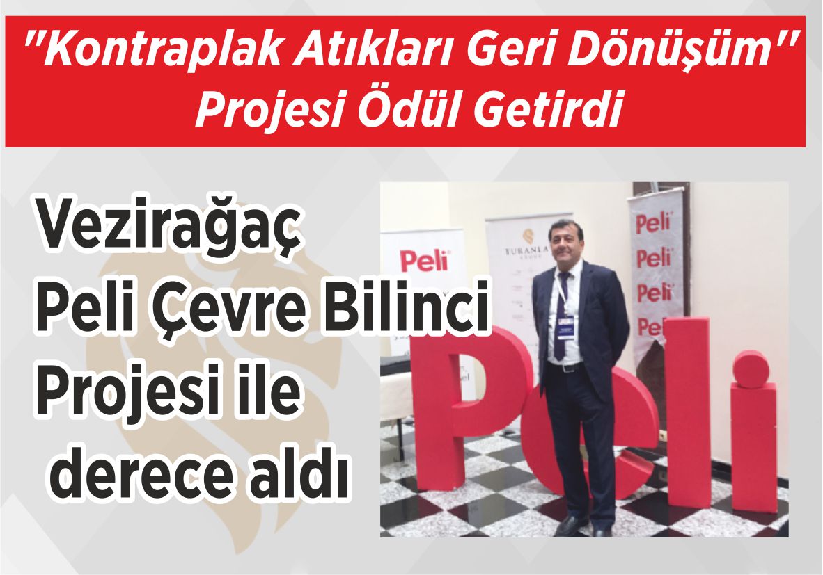 “Kontraplak Atıkları Geri Dönüşüm” Projesi Ödül Getirdi Vezirağaç Peli Çevre Bilinci Projesi ile derece aldı