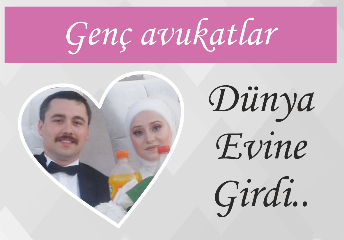 Genç avukatlar dünya evine girdi..