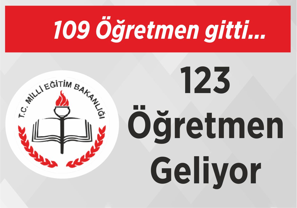 109 Öğretmen gitti… 123 Öğretmen Geliyor