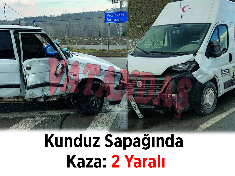 Kunduz Sapağında Kaza: 2 Yaralı