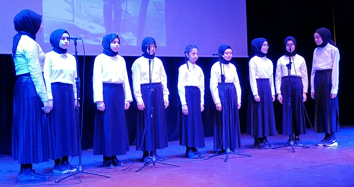Hava muhalefeti nedeniyle ertelenen Çanakkale Zaferi  Programı Yapıldı