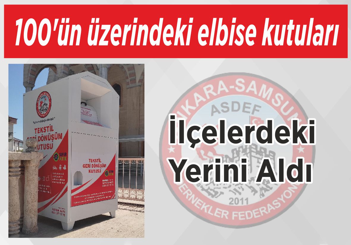 100’ün üzerindeki elbise kutuları İlçelerdeki Yerini Aldı