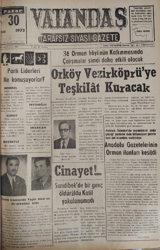 Orköy Vezirköprü’ye Teşkilat Kuracak