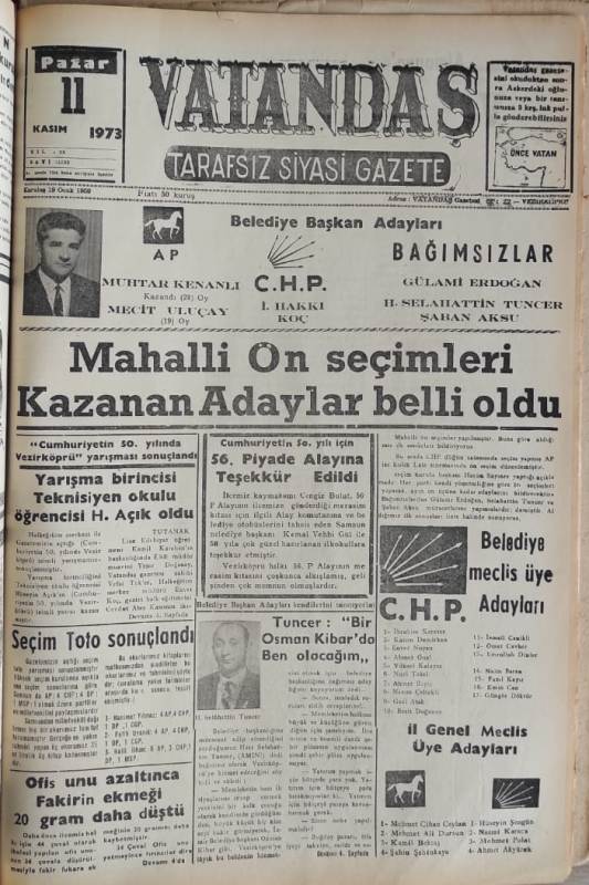 Mahalli Ön seçimleri Kazanan Adaylar belli oldu