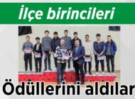 İlçe birincileri ödüllerini aldılar