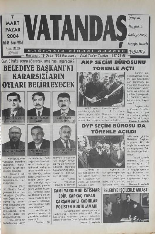 BELEDİYE BAŞKANI’NI KARARSIZLARIN OYLARI BELİRLEYECEK