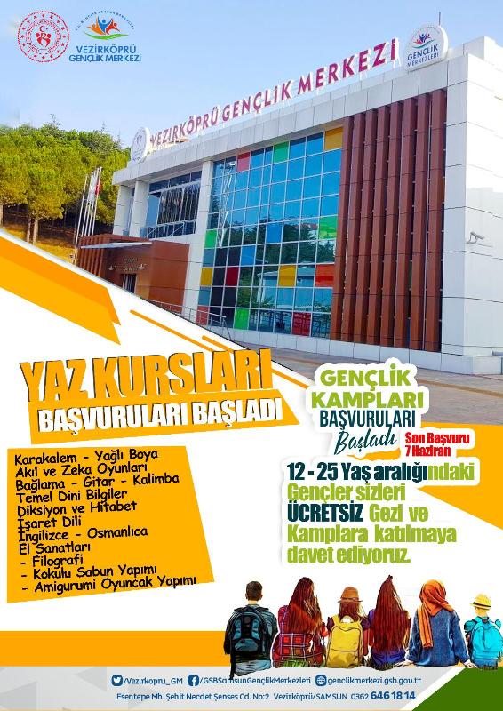 Gençlere yönelik kurslar başladı