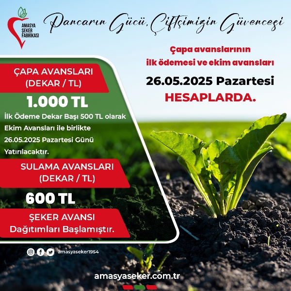Çapa Avanslarının ilk ödemesi hesaplara yatırılıyor