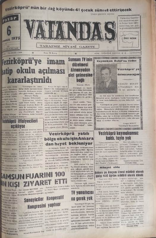 Vezirköprü’ye imam hatip okulu açılması kararlaştırıldı