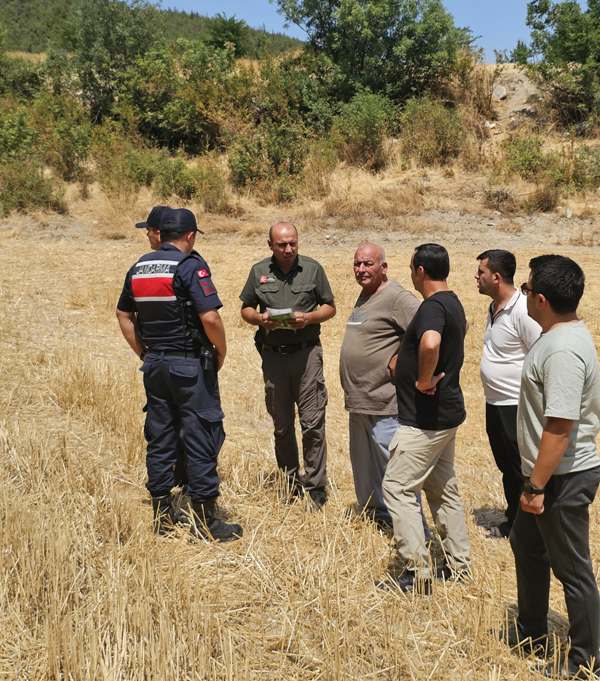 Tarlalara sınır çizildi