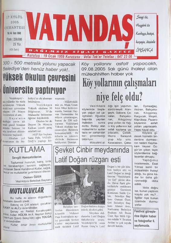 Yüksek Okulun çevresini üniversite yaptırıyor