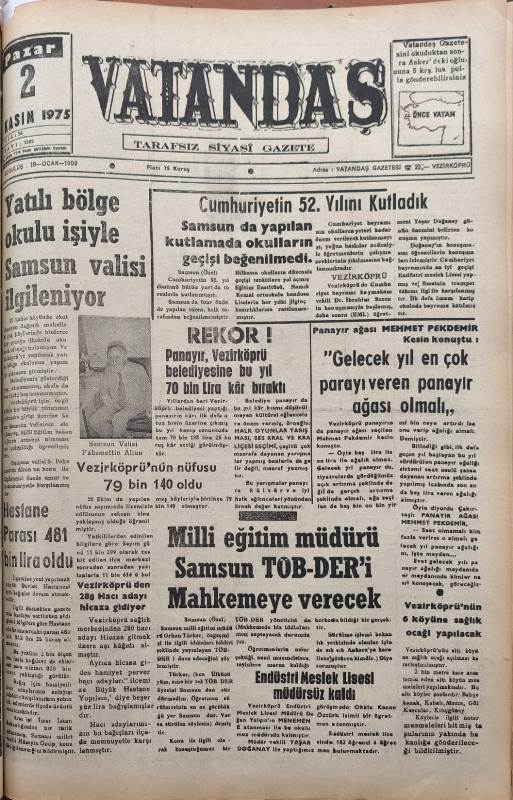 Yatılı Bölge Okulu işiyle Samsun Valisi ilgileniyor