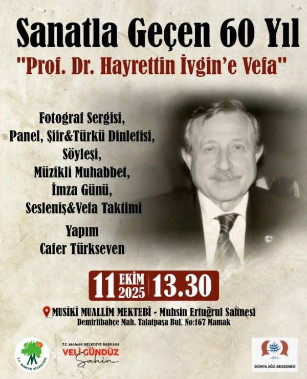 Hayrettin İvgin adına program daveti