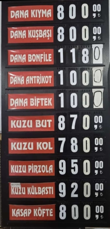 Et fiyatlarına bir ayda 3. kez zam geldi.