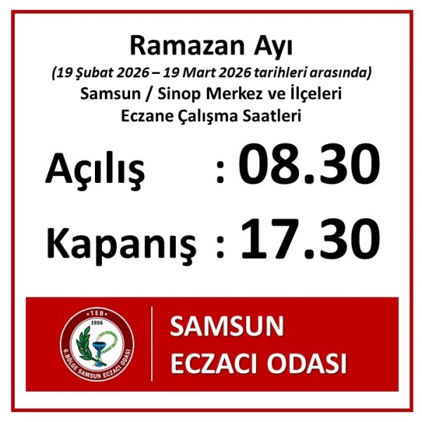 Ramazan’da eczanelerin mesaisi değişiyor