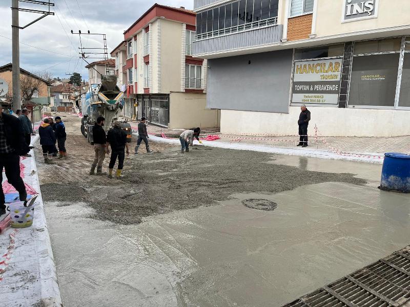 Vezirköprü Belediyesi Baskı Beton Çalışmalarına Başladı