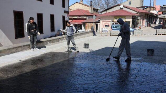 Baskı Beton çalışması tamamlandı