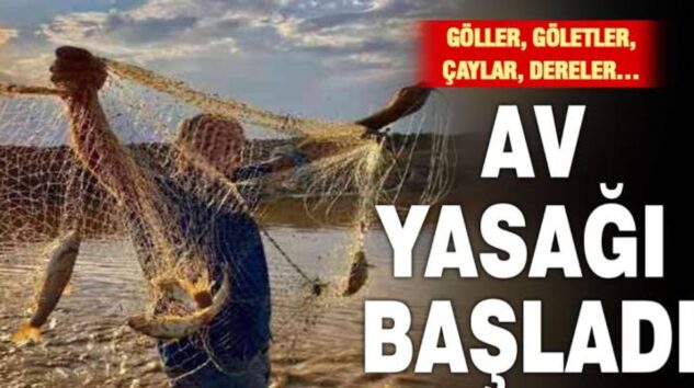 İç Sularda Av Yasağı Başladı