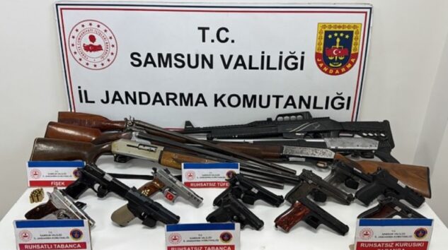 Vezirköprü’de uyuşturucu ve silah operasyonu