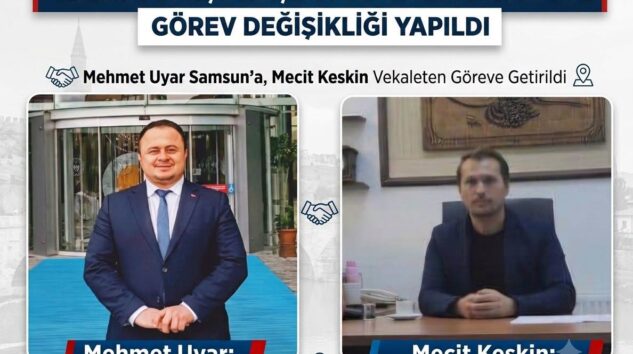 Vezirköprü İlçe Gençlik ve Spor Müdürlüğü’nde görev değişikliği