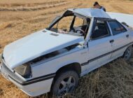 Araç tarlaya uçtu: 2 Yaralı