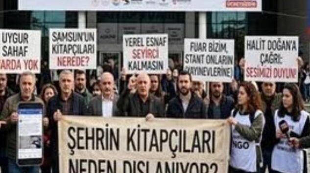 Samsun Sanatçıları Platformu’ndan stant tepkisi.