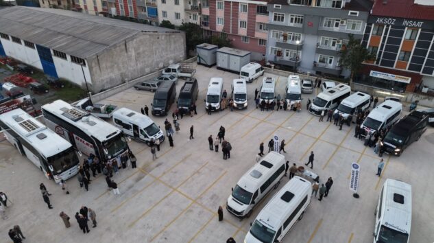 350 aday okullarına ulaştırıldı
